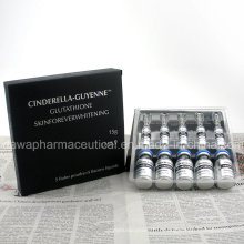 Stock de blanchiment de la peau pour l&#39;injection de glutathion de beauté 3000mg